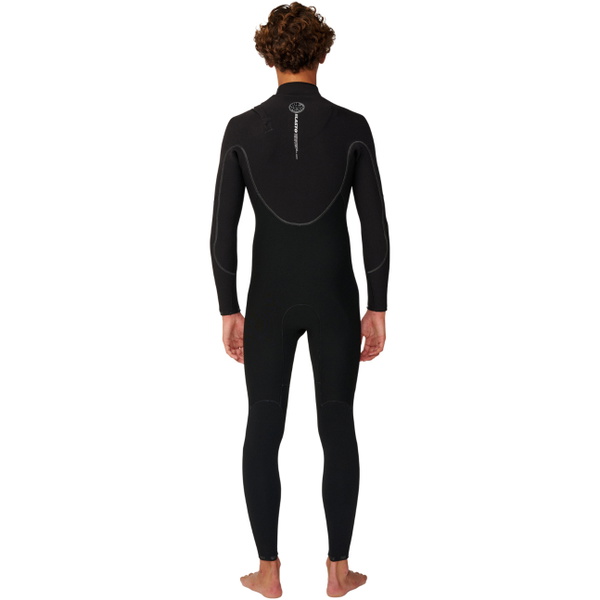 2027 Rip Curl Hombres Elasto 5/4mm Zip Free Neopreno 18VMFS - Black